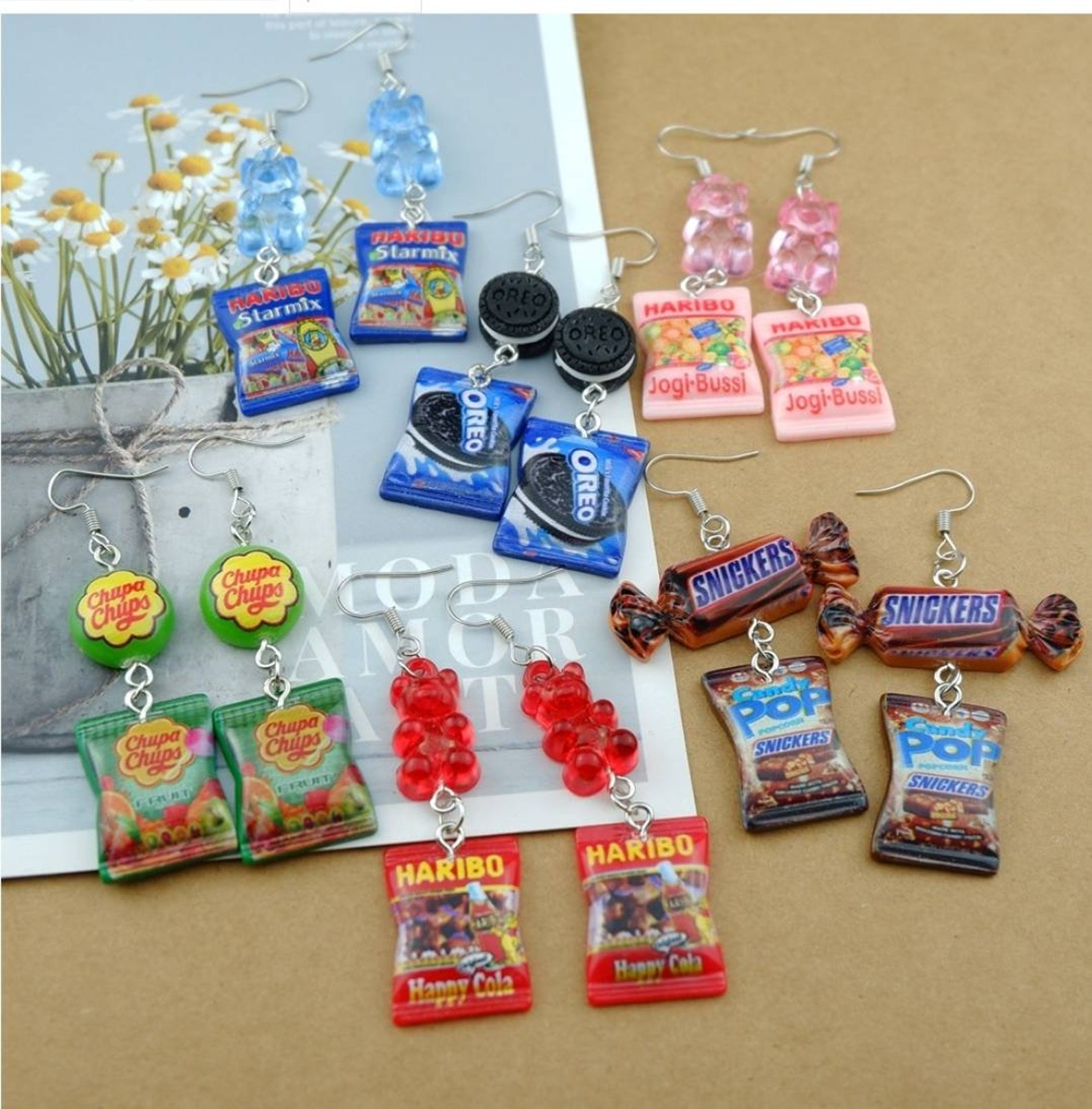 17 Styles Candy Dangle Earrings/ Chip Bag Earrings. Etsy
