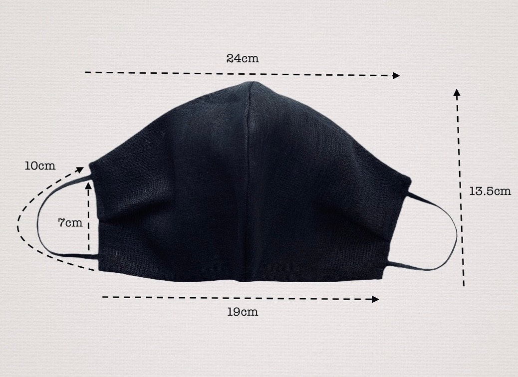 Linen Face Mask UK, Christmas Face Mask UK, Halloween Face Mask, Pearl