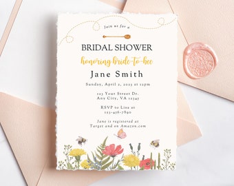 Bride-to-Bee Bridal Shower Invitation