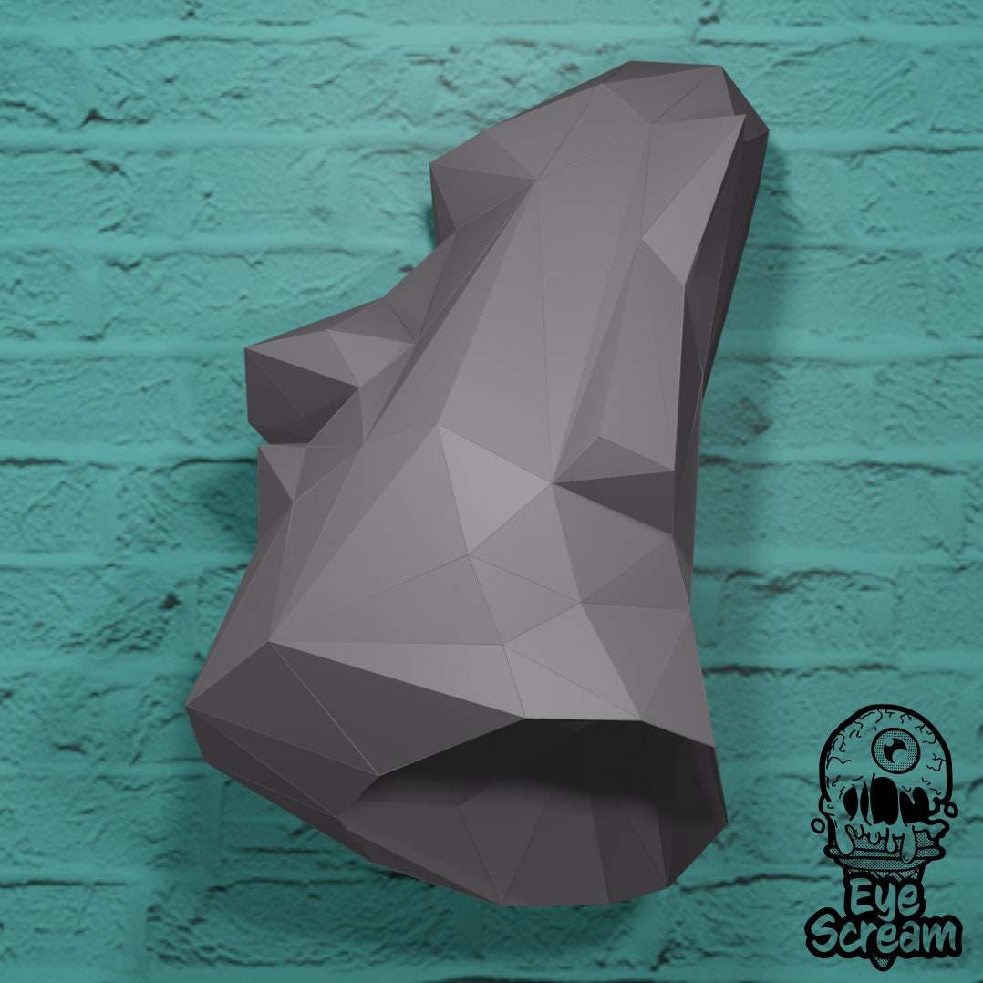 Moai Mask Printable Template