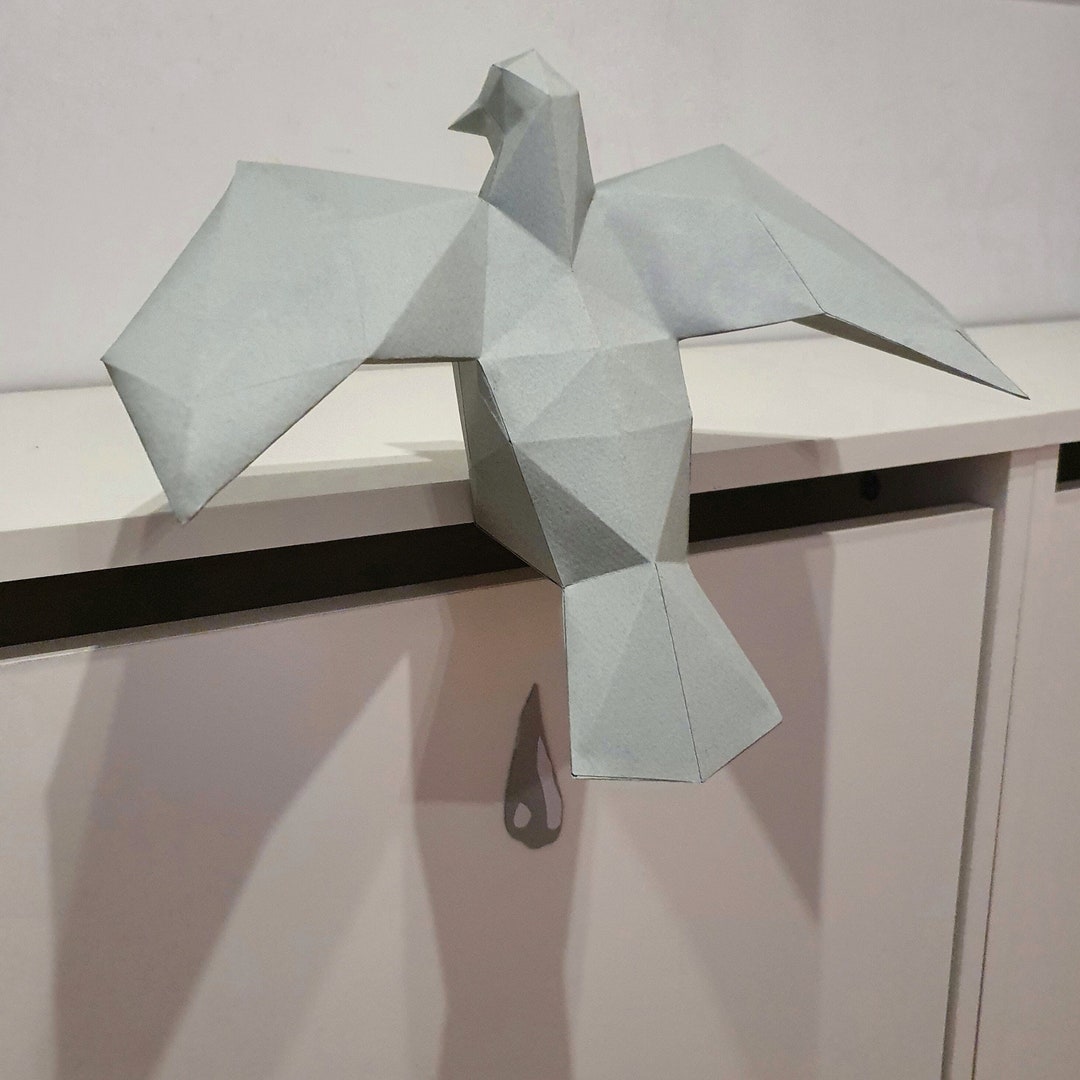 PIGEONS DIY 3D Origami Papercraft Metal Welding Etsy Australia
