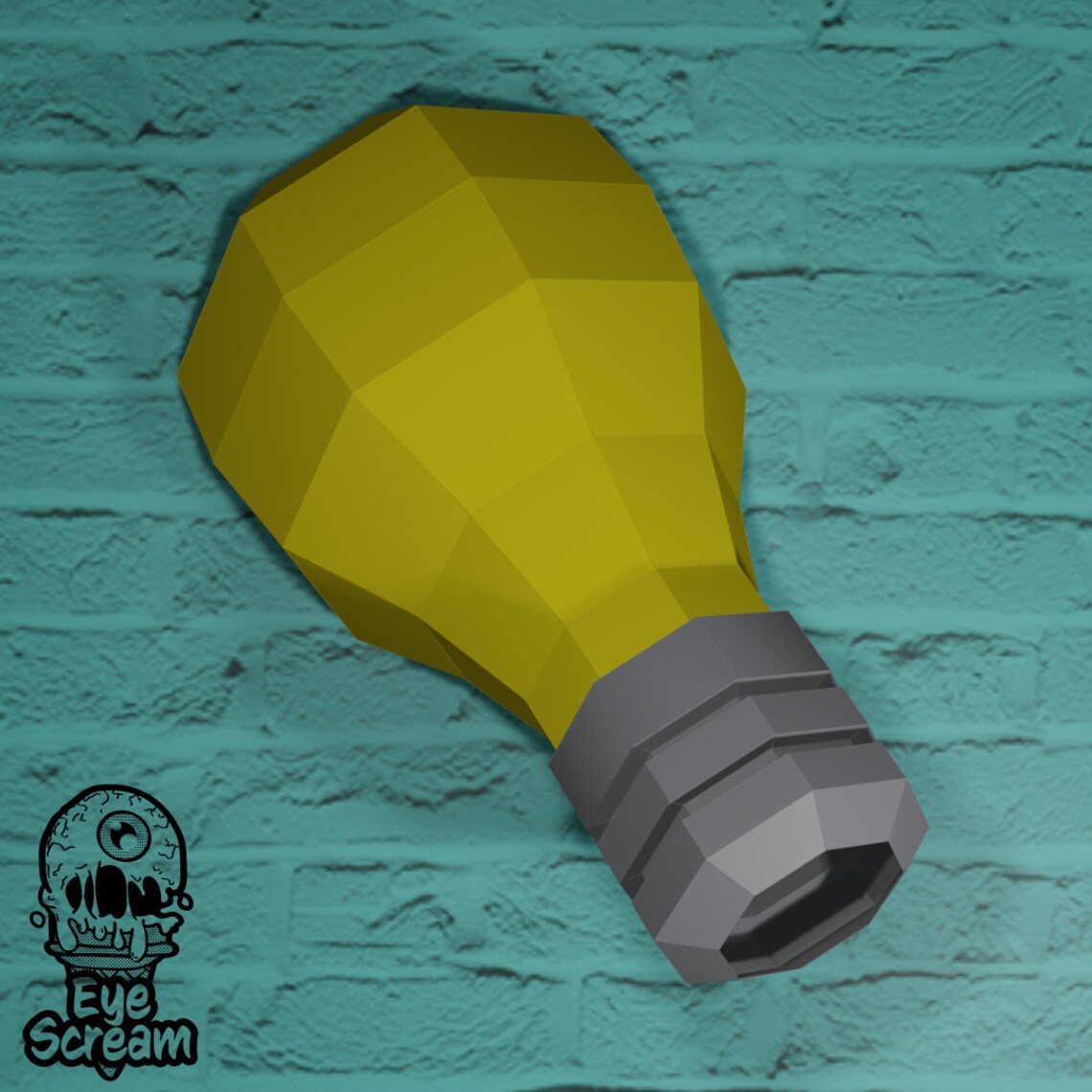 BULB LANTERN DIY 3D Origami Papercraft Metal Welding Etsy