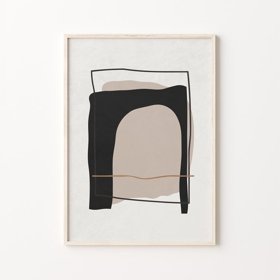 Abstract Wall Art Minimalist Print Contemporary Art Print Etsy