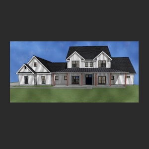 2 Story 4 Bedroom Farmhouse plan- house plans home plan farm house build home