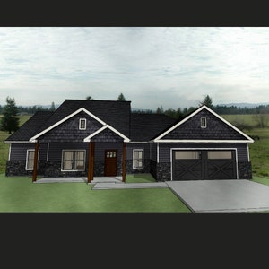 Plan de maison d'artisan "The Deaton" Les plans de maison construisent une ferme