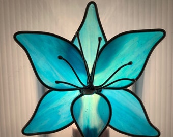 Lotus Flower Stained Glass Nightlight