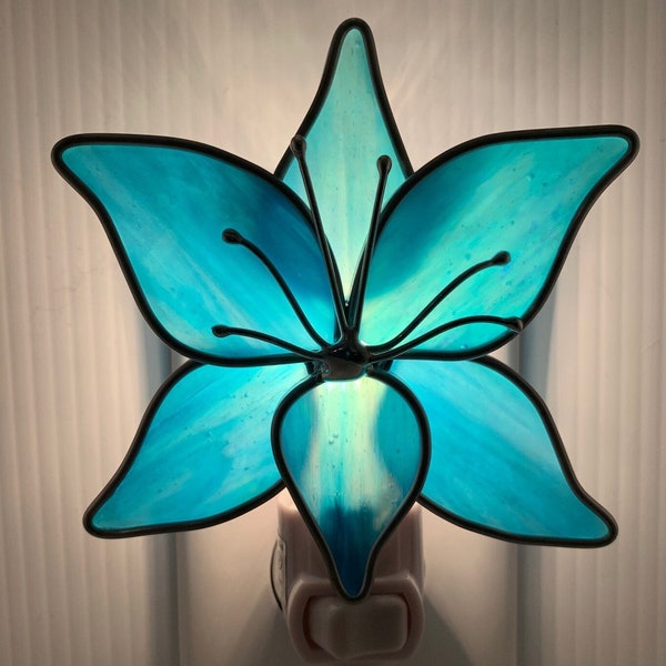 Lotus Flower Stained Glass Nightlight