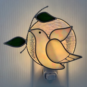 Dove Stained Glass Nightlight