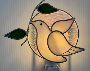 Dove Stained Glass Nightlight