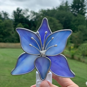 Lotus Flower Stained Glass Nightlight