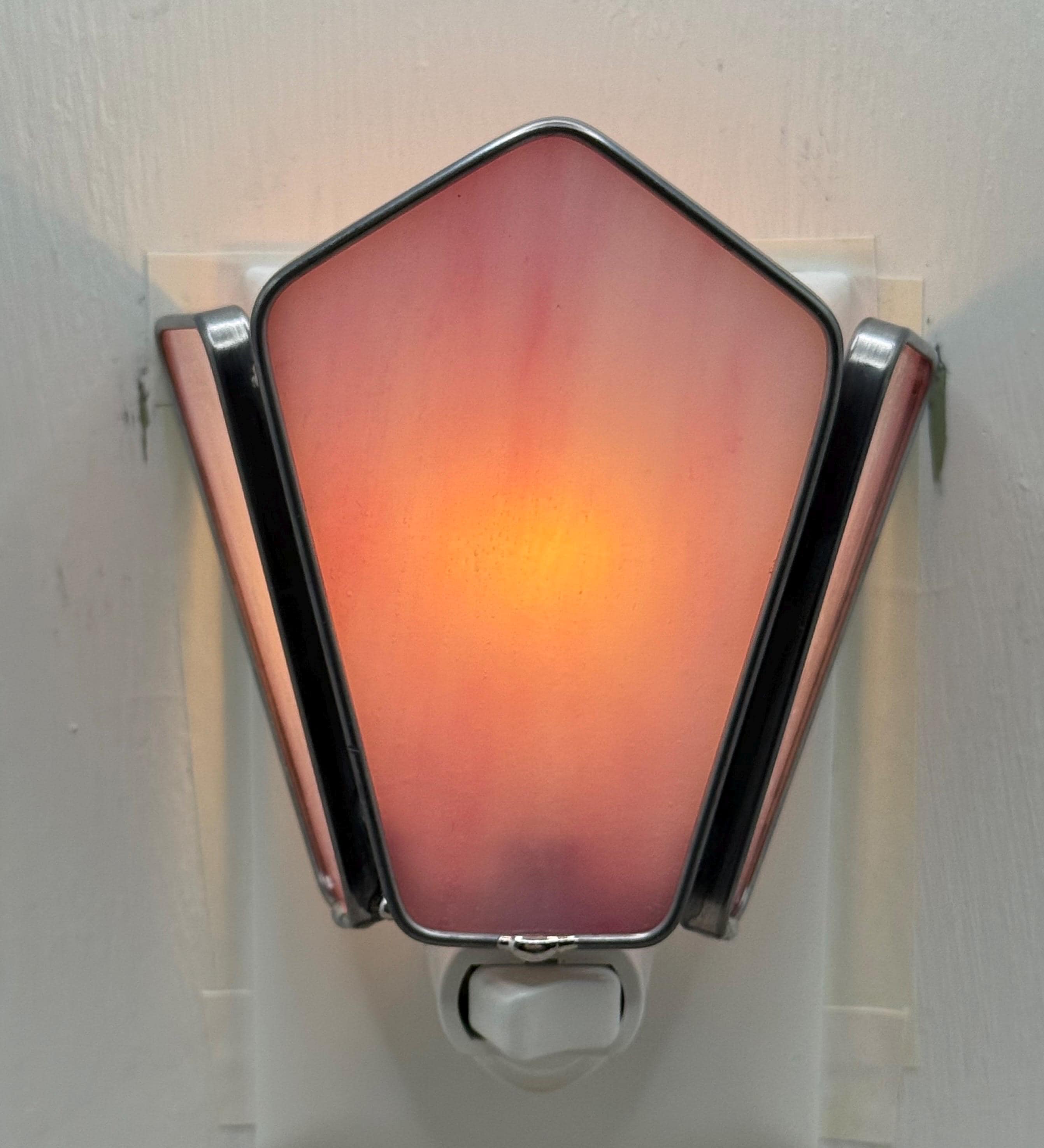 Vintage Glass Night Light - Etsy