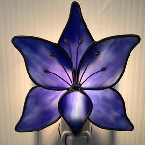 Lotus Flower Stained Glass Nightlight