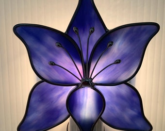 Lotus Flower Stained Glass Nightlight