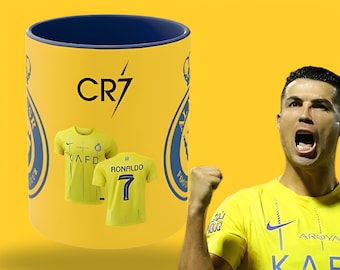al-nassr Soccer Mug, Cristiano Ronaldo Fan, Portugal Mug, Football Mug Personalized