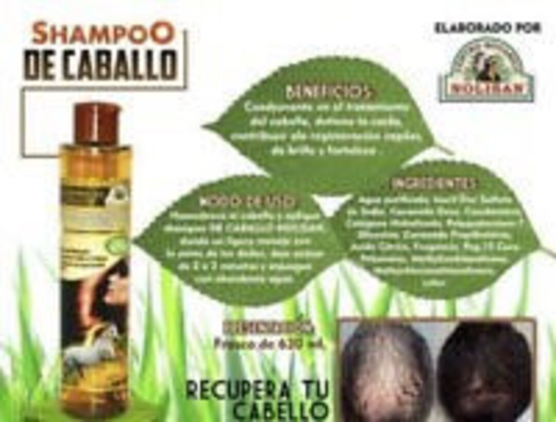 Nolisan, Shampoo De Caballo, Hair Regrowth, Fuller Thicker Hair, Growth