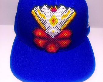 Peyote And Sacred Eagle/SnapBack Caps Mexican Art Handmade Handcrafted caps