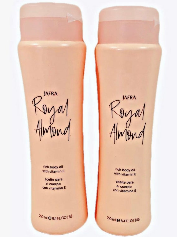 2 Jafra Royal Almond Body Oil With Vitamin E. 8.4 OZ Each. New Etsy