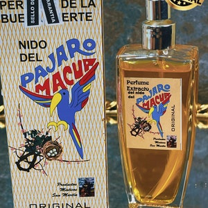 Perfume with pheromones, Amulet for Rituals & Magic. Perfume con Feromonas Pájaro Macuá, Éxito, Fortuna, Salud, Buena Suerte, HANDMADE