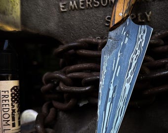 Convergence - Hand Forged Damascus Petty Chef Knife