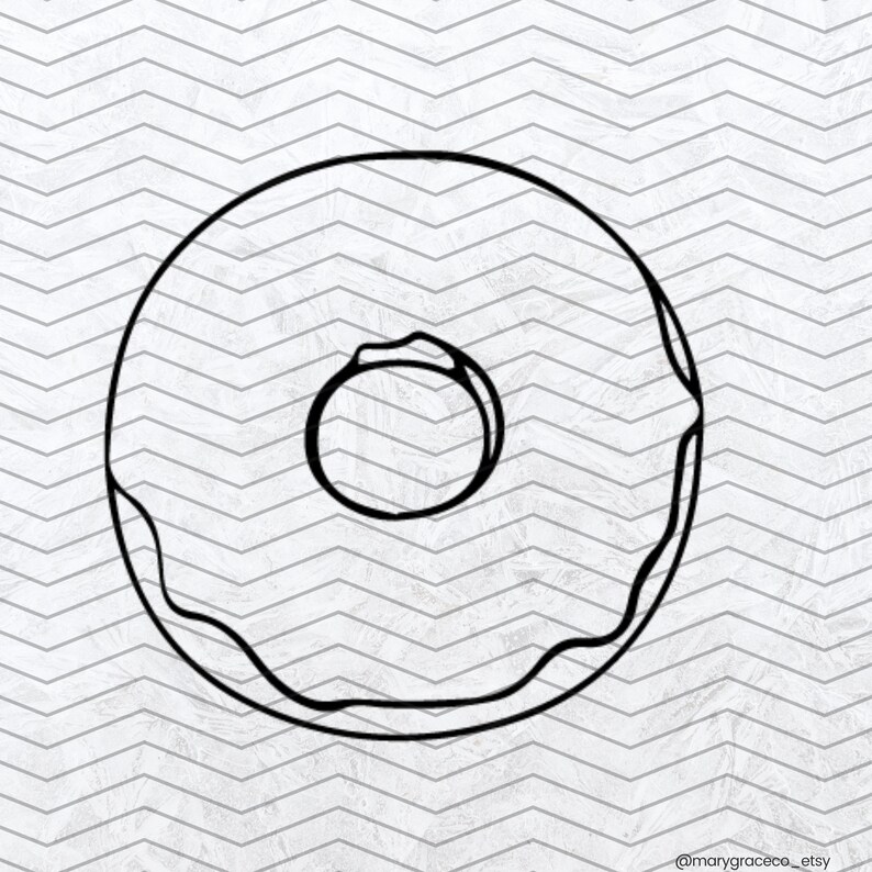 Donut SVG Doughnut Svg Donut Clipart Donut With Sprinkles Etsy