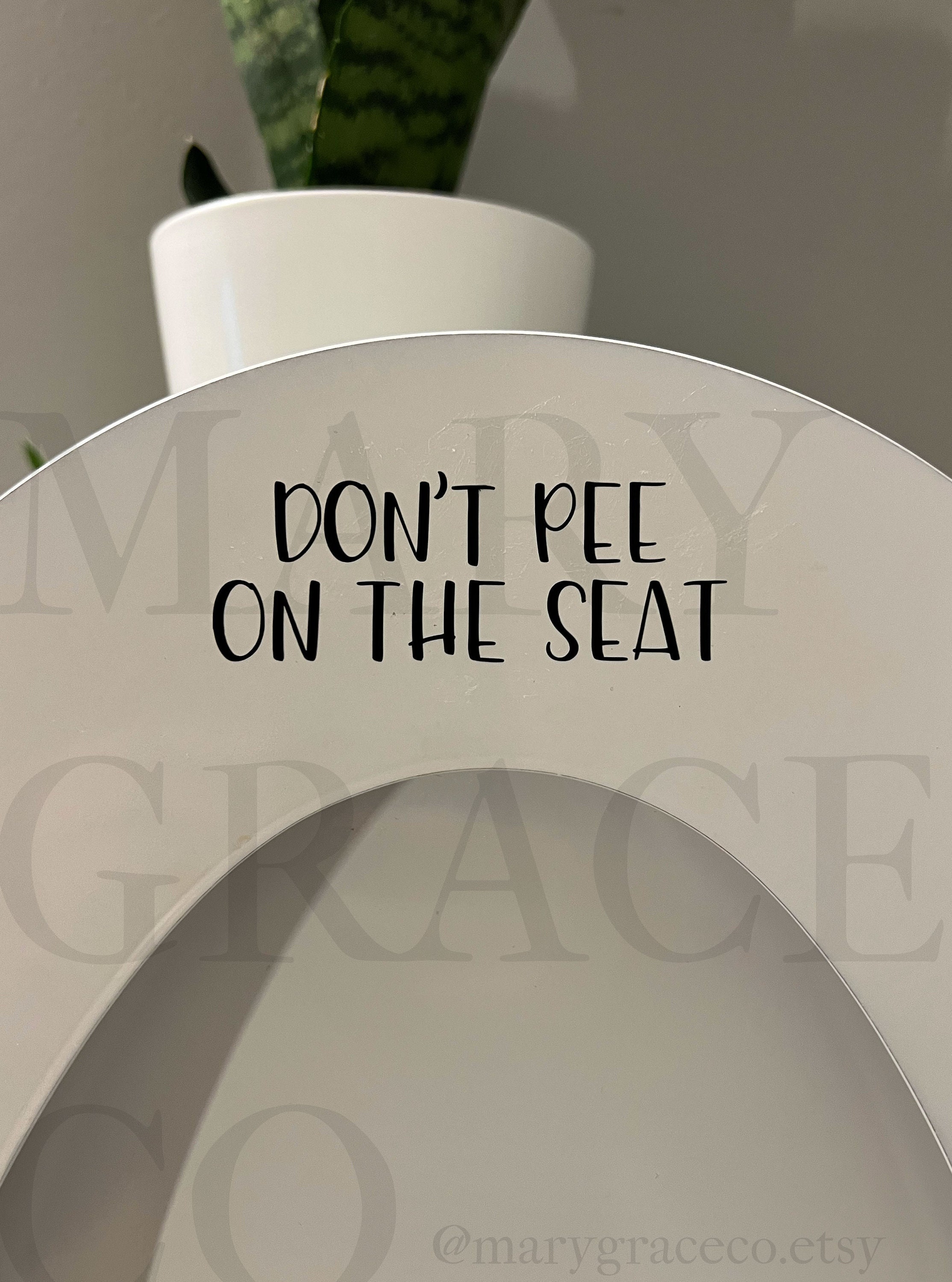 Don't Pee on the Seat Decal Funny Boys Restroom Decor Etsy