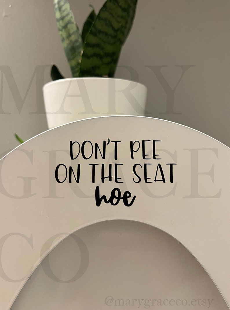 Don't Pee on the Seat Decal Funny Boys Restroom Decor Etsy