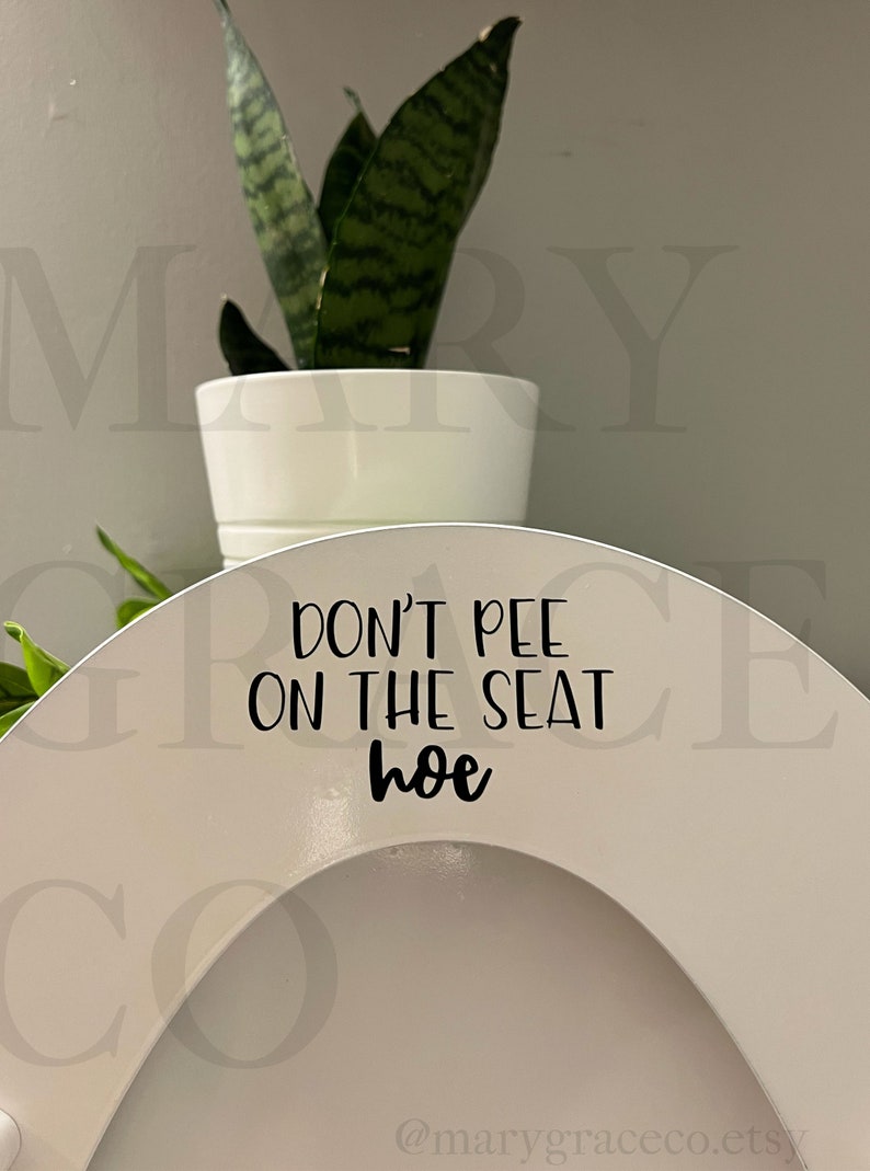 Don't Pee on the Seat Decal Funny Boys Restroom Decor Etsy