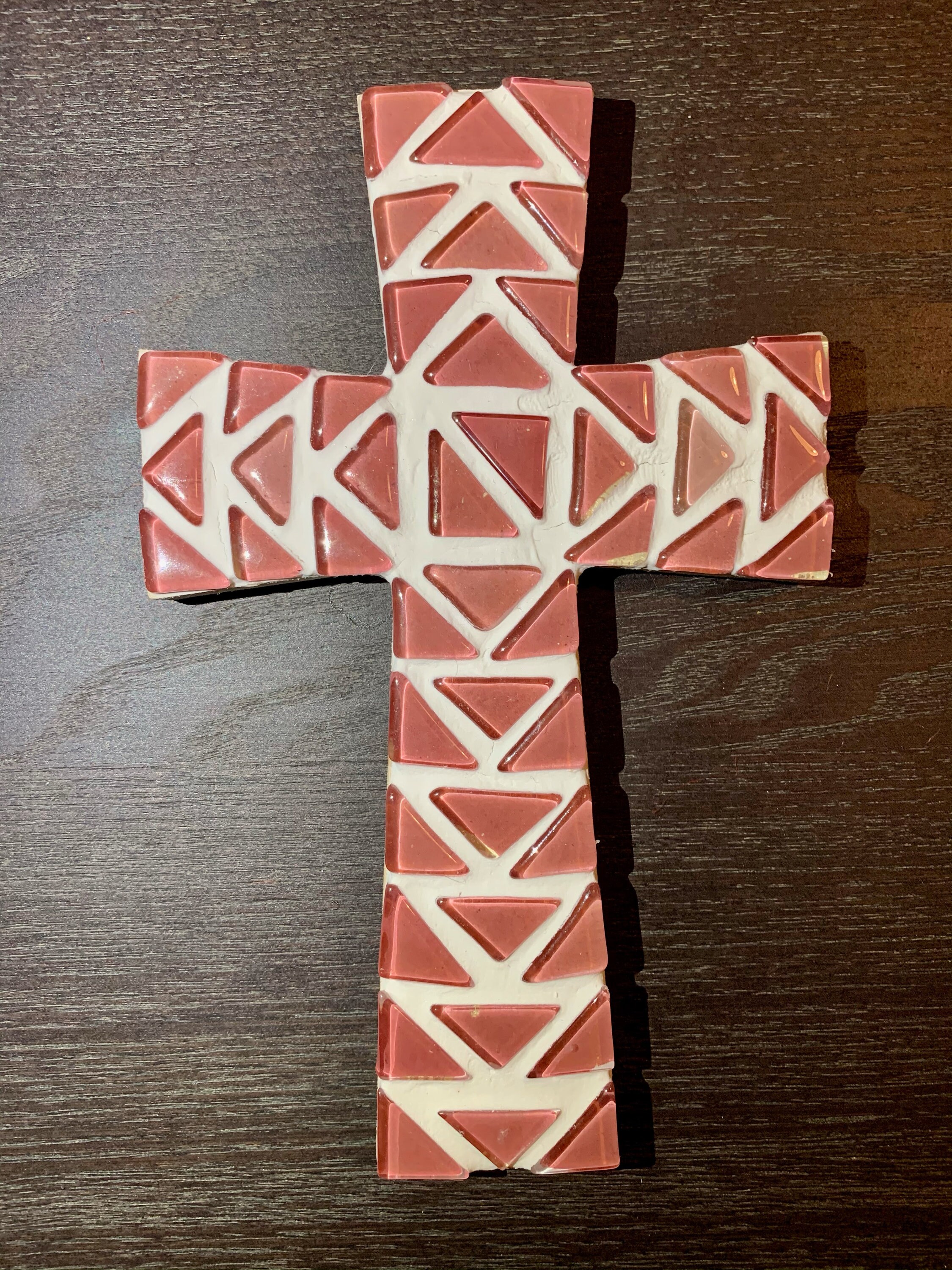 Pink Mosaic Cross - Etsy