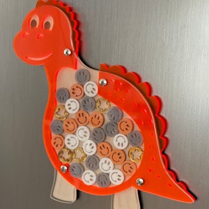 Dinosaur Reward Jar (Large), Good behaviour jar, Child&#39;s behaviour reward jar, Encouragement Jar, Fridge Magnet, Personalised  jar