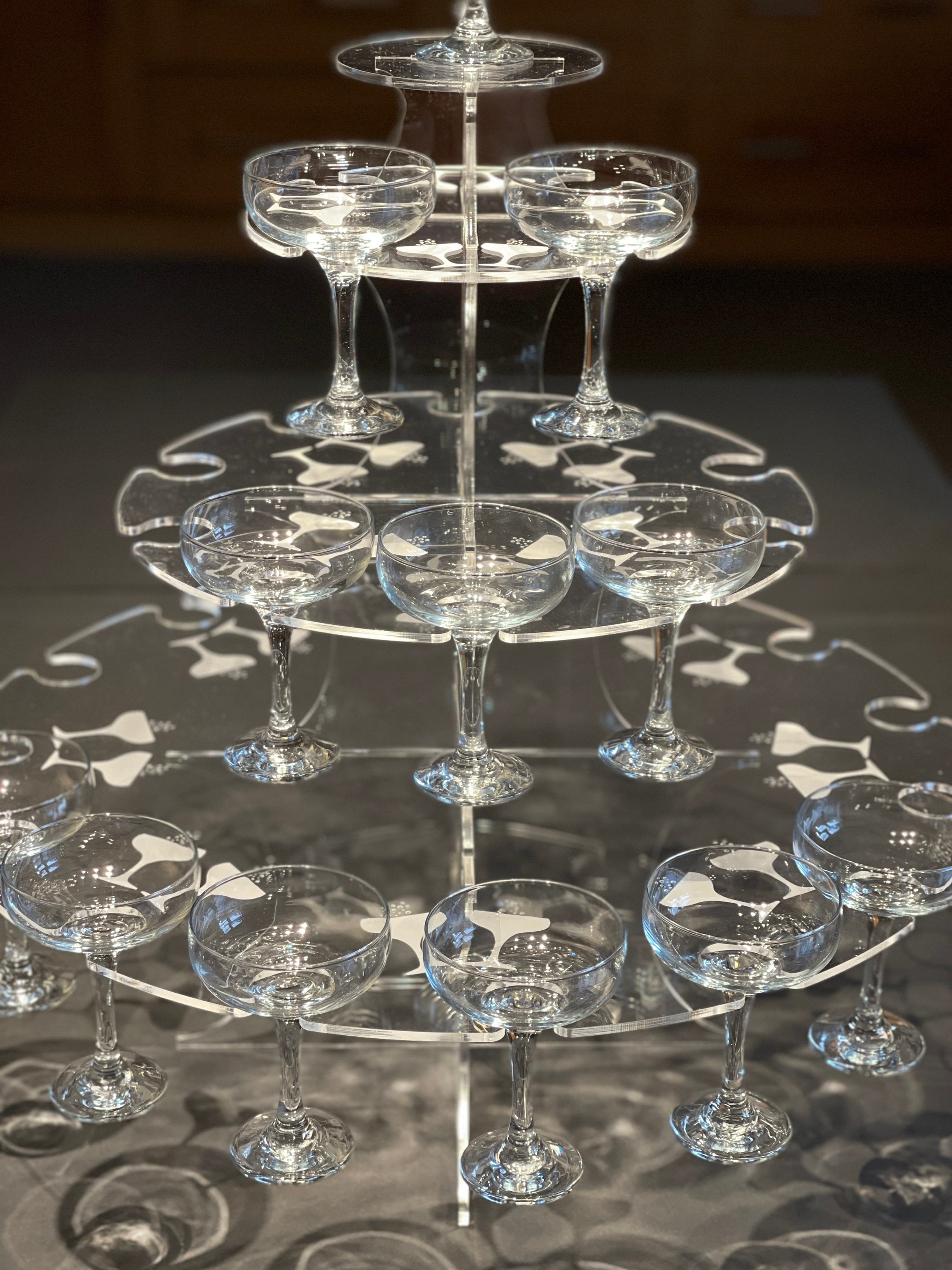 Champagne Coupe Stand Champagne Tower Stand Cocktail Coupe Etsy