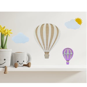 Hot Air Balloon Nursery Set, Children's Bedroom, Nursery Decor ...