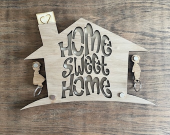 Wooden Key Holder , Magnetic disc key holder, Home sweet home, New home gifts, Wedding Gifts, His and hers key rings, Gifts, Personalised