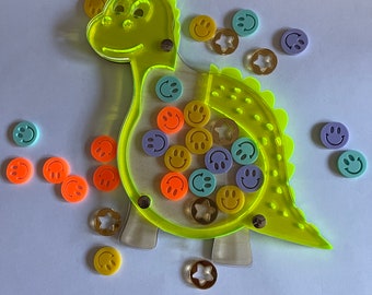 Dinosaur Reward Jar (Medium), Good behaviour jar, Child&#39;s behaviour reward jar, Encouragement Jar, Fridge Magnet, Personalised  jar