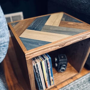 The Watchtower Record Cabinet (single) | Record Storage Cabinet | Vinyl Storage | Accent Table | End Table | Console | Vinyl Collection