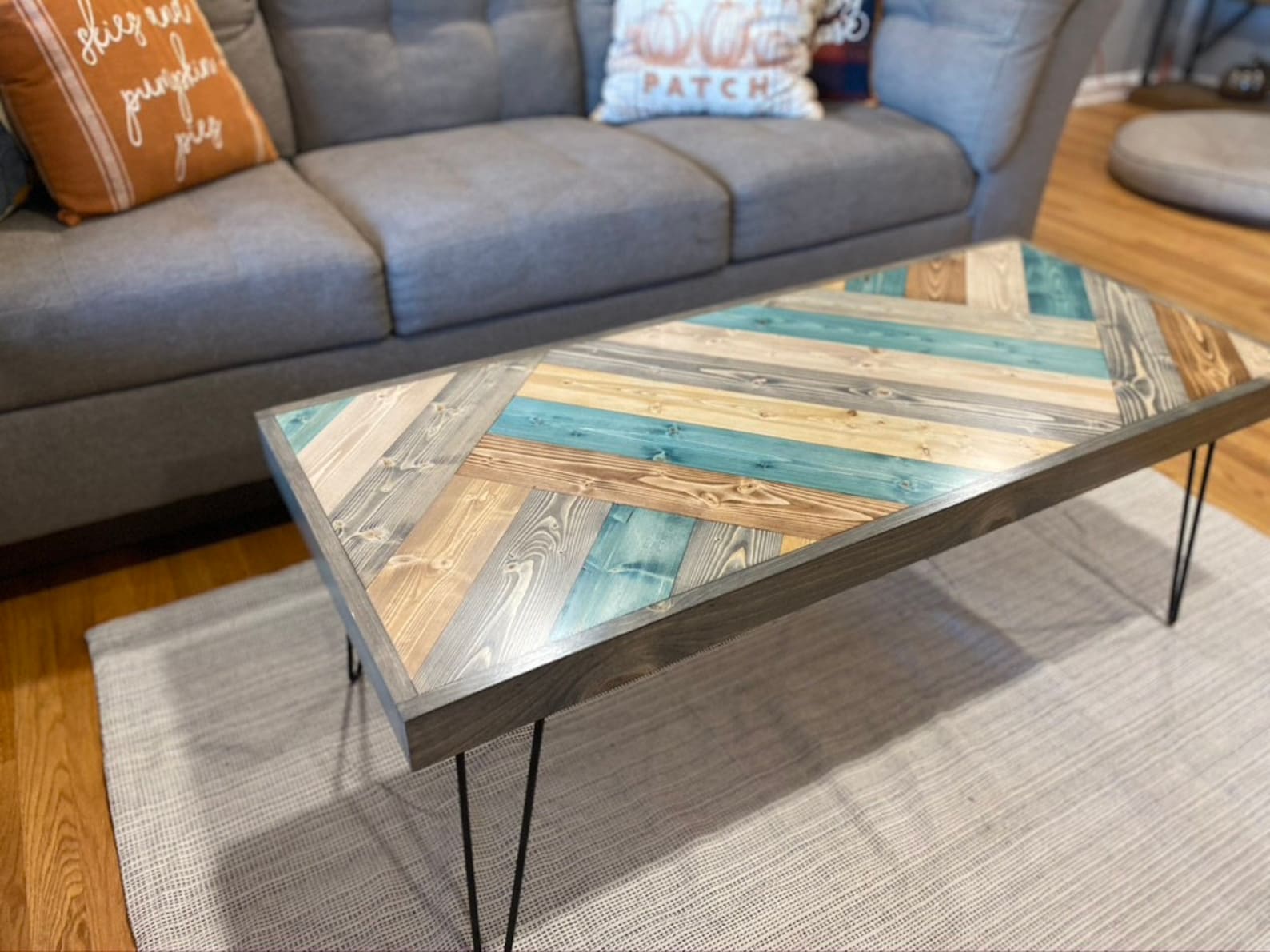 Teal Moss Coffee Table Coffee Table Modern Coffee Table Etsy UK