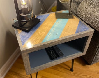 Weathered Grey Nightstand, Farmhouse Nightstand, Wood Nightstand, Rustic Wood End Table, Farmhouse End Table, Rustic Nightstand, Side Table