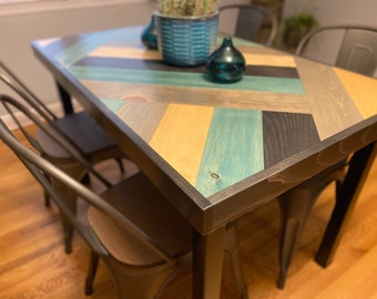 The Bluebird Dining Table | Farmhouse Dining Table | Coastal Dining Table | Custom Furniture | Wood Table | Kitchen Table | Breakfast Table