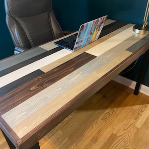 The Whitman Desk | Herringbone Desk | Home Office Desk | Farmhouse Desk | Writing Desk | Home Office | Desk | Modern Desk | Wood Desk