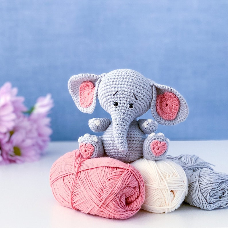 CROCHET PATTERN Azras Lovephant Amigurumi Crochet Elephant Etsy