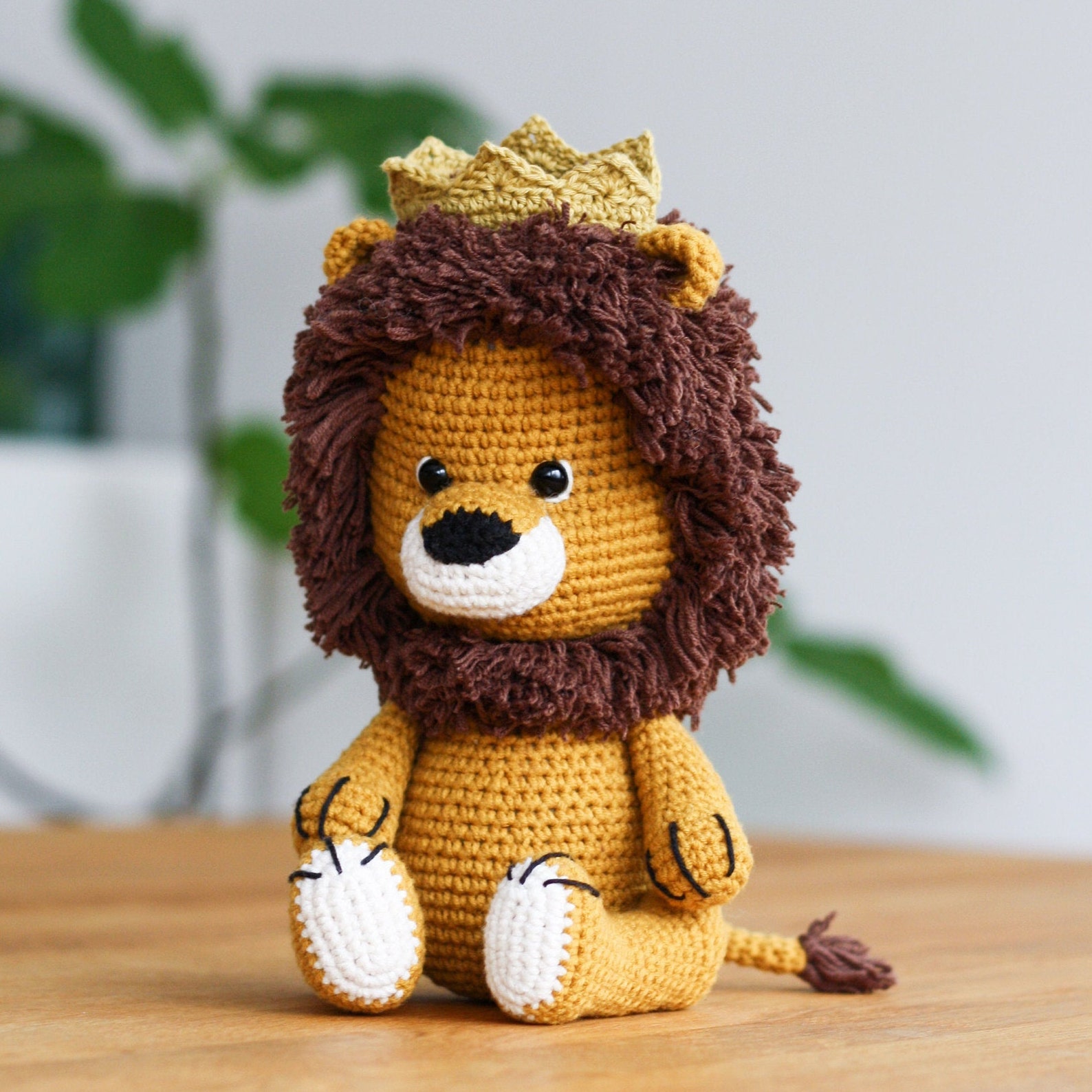 Leon King Amigurumi lion crochet PDF pattern English Etsy