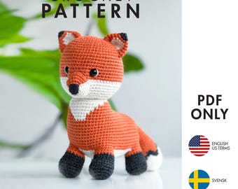 Crochet Pattern - Fox - Amigurumi (PDF diy description)