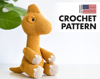 CROCHET PATTERN: Brachiosaurus - Brachio Lee – Amigurumi dinosaur crochet PDF pattern - English only