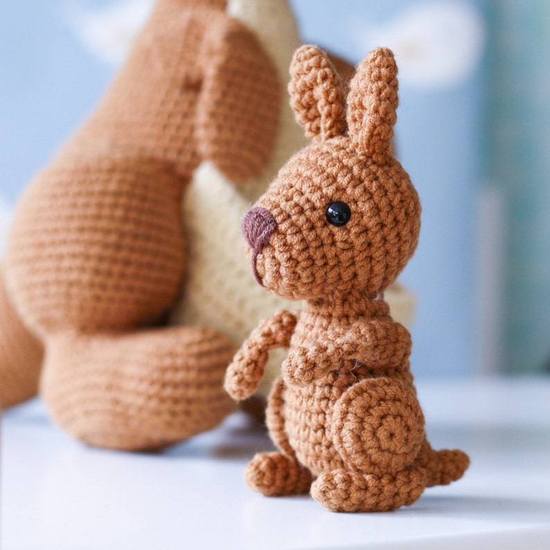 CROCHET PATTERN Mommy Kangaroo & Baby Amigurumi Kangaroo Etsy Australia