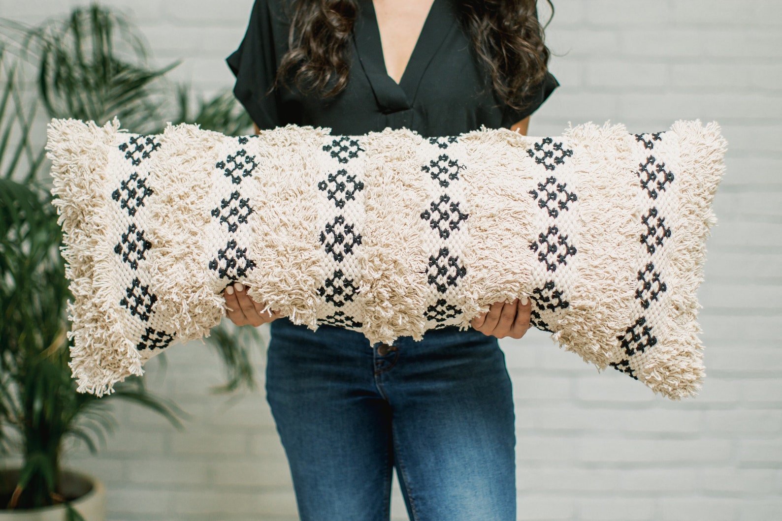 Lumbar Pillow Cover Bodhi // 14 X 36 Lumbar Etsy