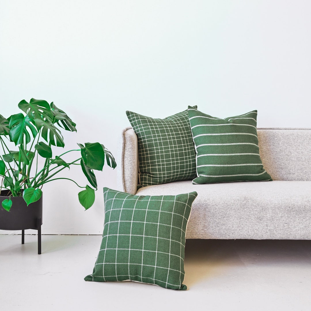 Green - Jacquard Weave Pillow Cover (Set of 2) 22