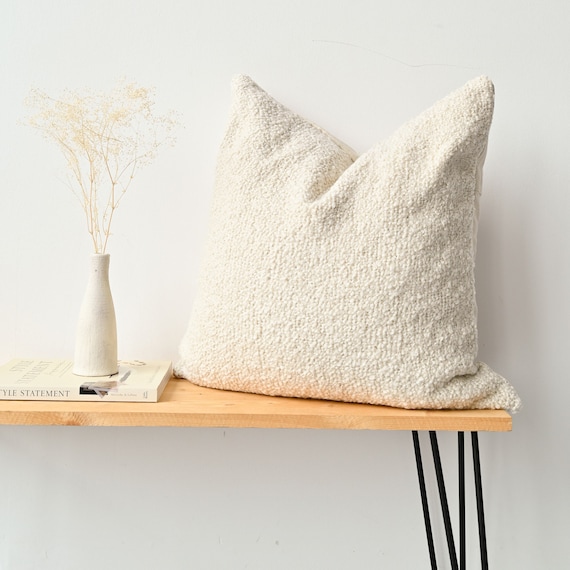 Cotton Pillow Cover Sherpa 22 X 22 Square Cushion Cover