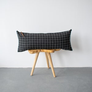 Checkered Pillow Cover - Armstrong  // Lumbar // Plaid Lumbar Pillow // Checkered Pillow Lumbar // 14" x 36" Square Cushion Cover