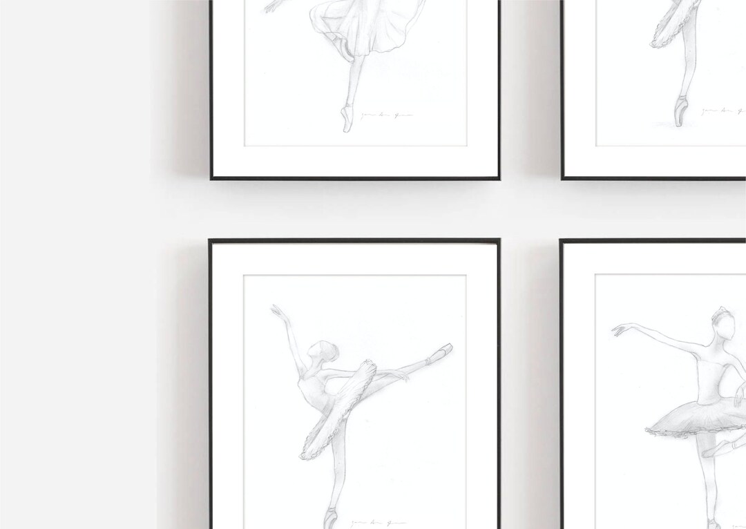 Set of 3 Ballet Prints, PRINTABLE Wall Art, Balletprints, Ballerina ...