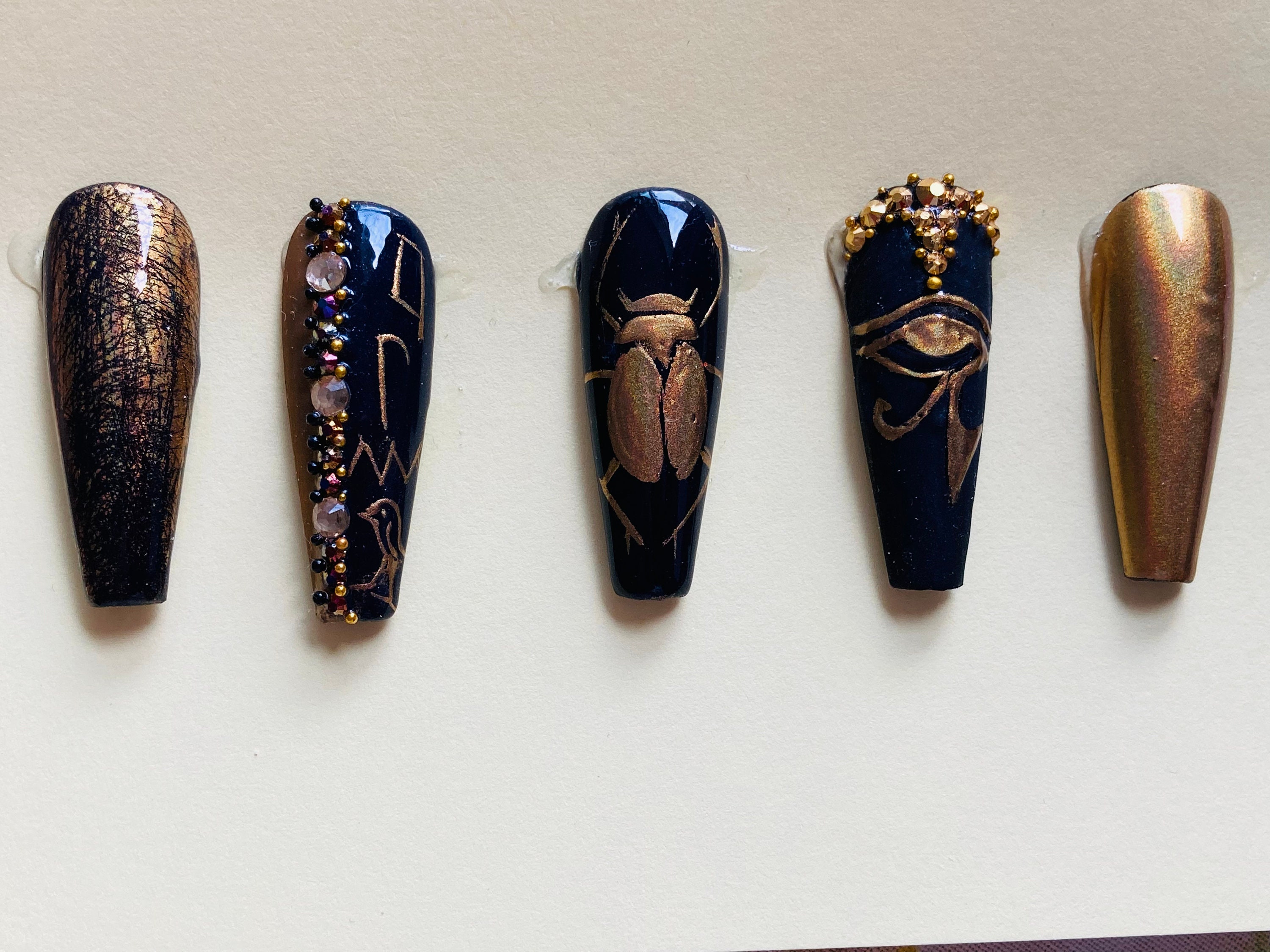 Egyptian nail set Etsy