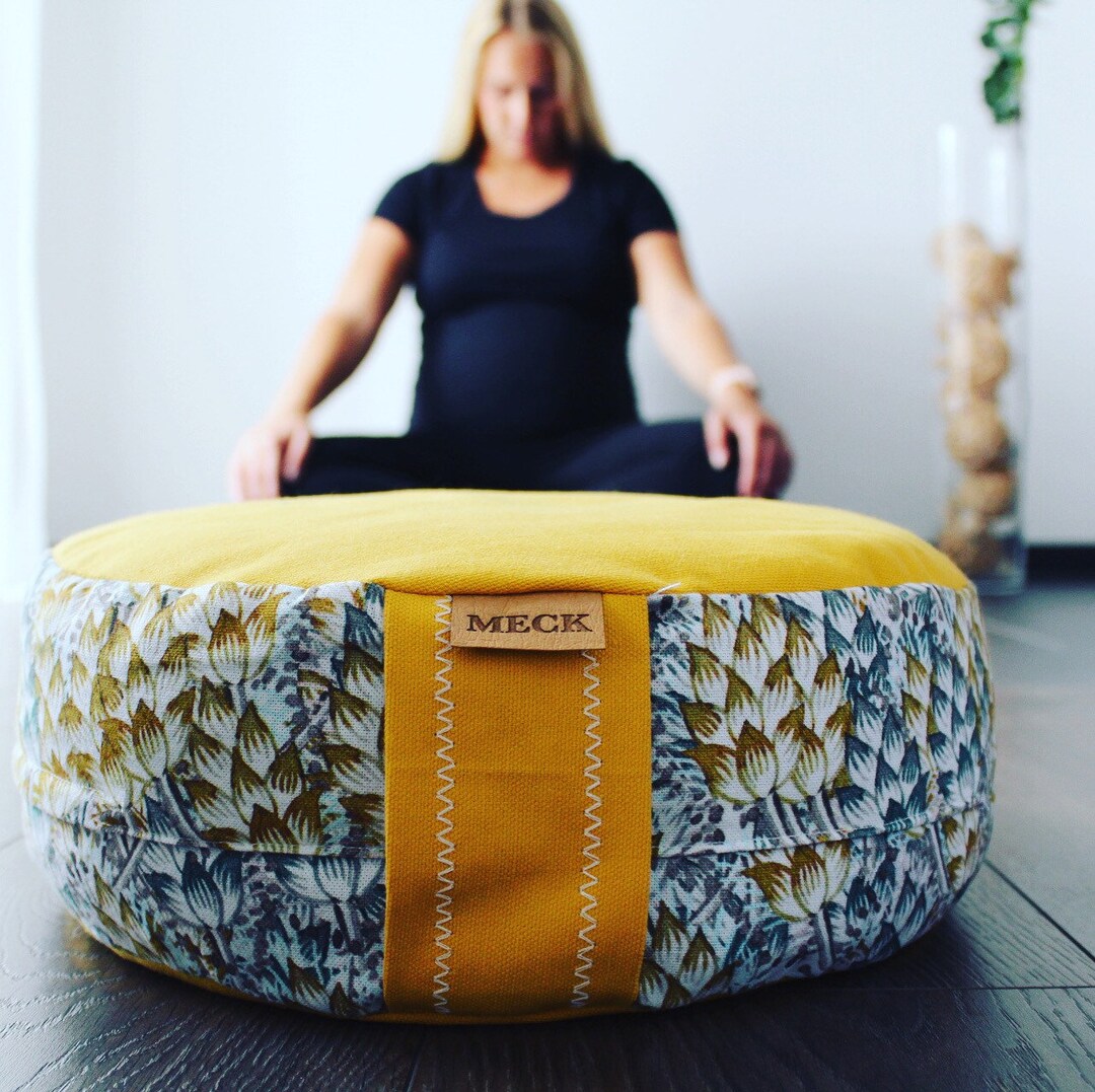 Buy Ca. 12/14/16cm High Pillow Cushion for Yoga/meditation, Buckwheat